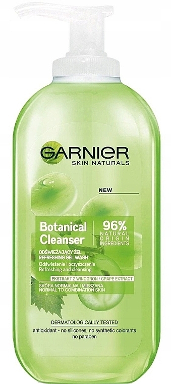Odświeżający żel oczyszczający do skóry normalnej i mieszanej - Garnier Skin Naturals Essentials Cleansing Gel