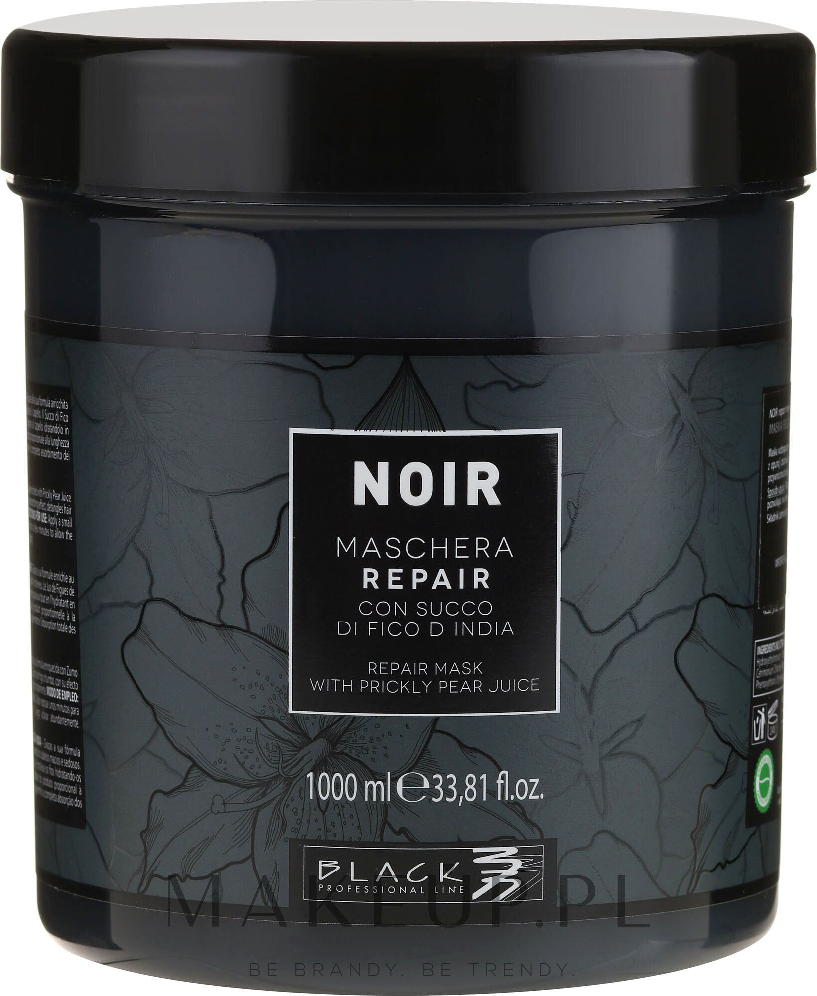 Maseczka z sokiem z kaktusa i gruszki - Black Professional Line Noir Repair Prickly Pear Juice Mask — Zdjęcie 1000 ml