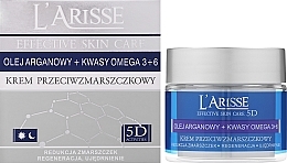 Przeciwzmarszczkowy krem z olejem arganowym i kwasami omega-3 + 6 65+ - AVA Laboratorium L’Arisse Effective Skin Care 5D — Zdjęcie N1