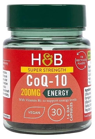 Suplement diety Koenzym Q10, 200 mg - Holland & Barrett Super Strength CoQ-10 200mg — Zdjęcie N1
