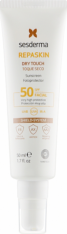 Krem przeciwsłoneczny do twarzy - SesDerma Laboratories Repaskin Facial Sunscreen Fotoprotector SPF50