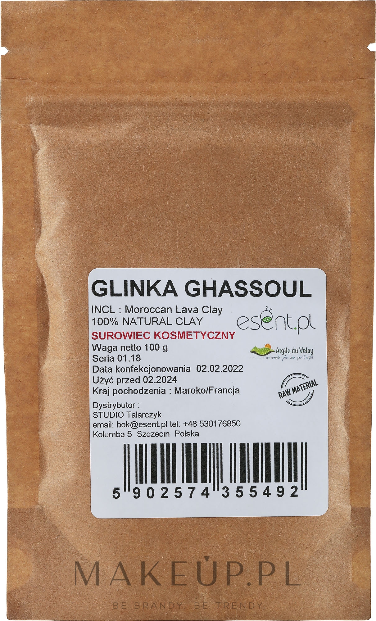 Glinka ghassoul - Esent Ghassoul Ecocert — Zdjęcie 100 g