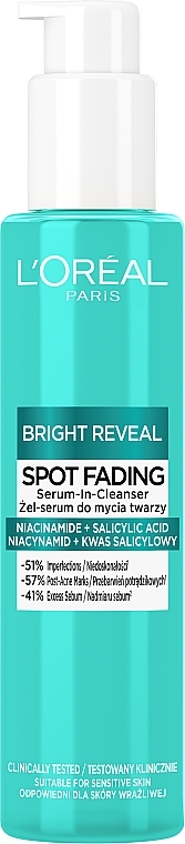 Żelowe serum do mycia - LOreal Paris Bright Reveal Spot Fading — Zdjęcie N1