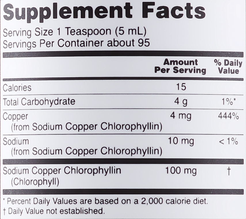 Koncentrat z chlorofilem - Now Foods Liquid Chlorophyll — Zdjęcie N3