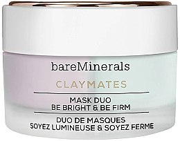 Kup Wybielająco-wzmacniająca podwójna maseczka do twarzy - Bare Escentuals Bare Minerals Claymates Be Bright & Be Firm Mask Duo