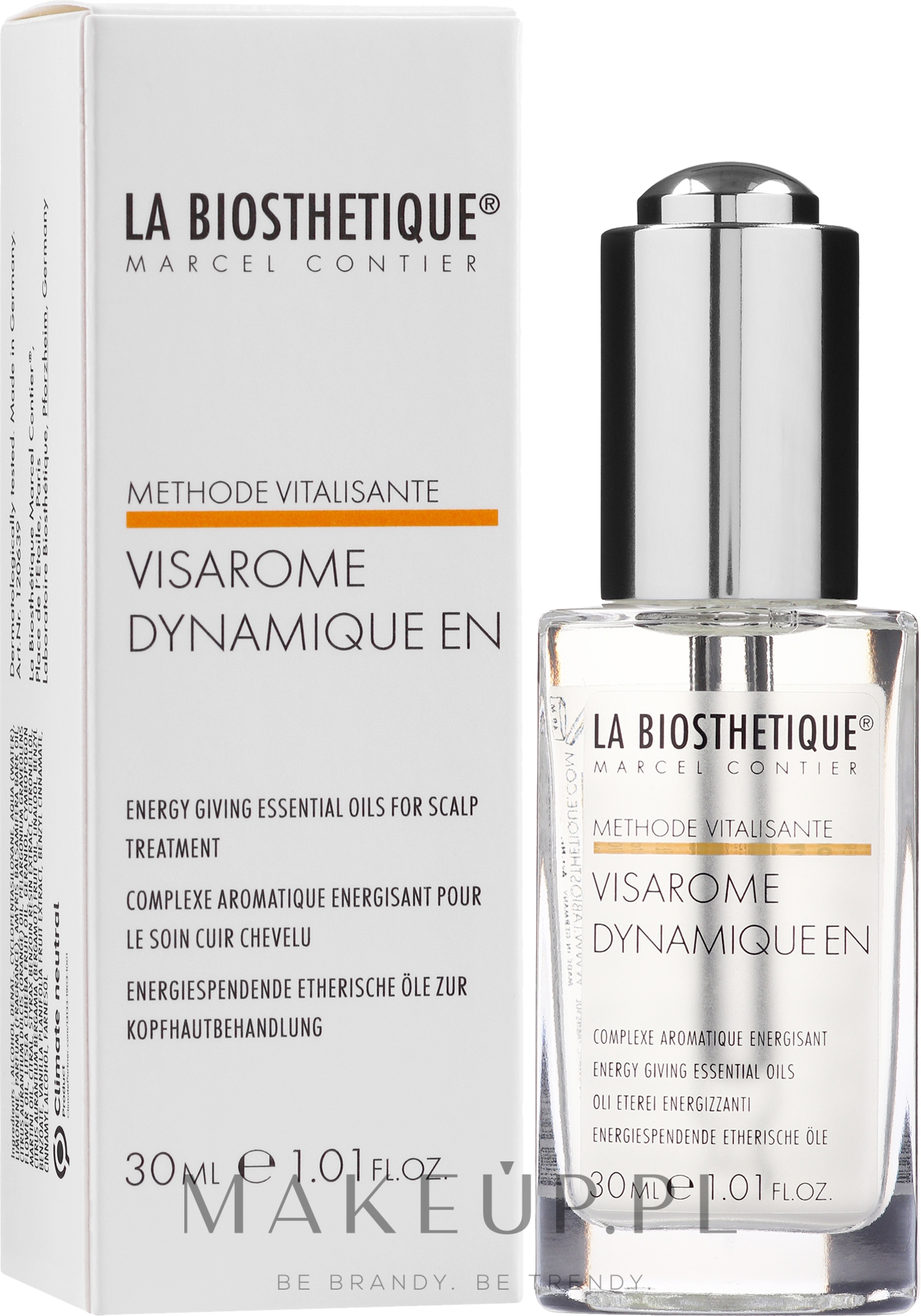 Aromakompleks do suchej skóry głowy - La Biosthetique Methode Vitalisante Visarome Dynamique EN — Zdjęcie 30 ml