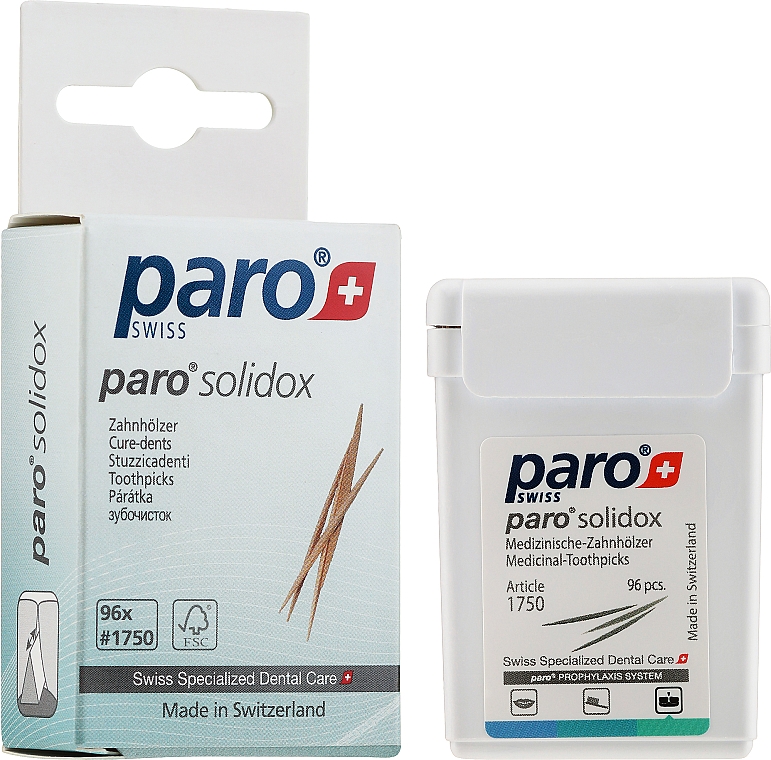 Medyczne dwustronne wykałaczki - Paro Swiss Solidox — Zdjęcie N2