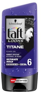 Modelujący żel do włosów - Taft Men Titane Power — Zdjęcie N2