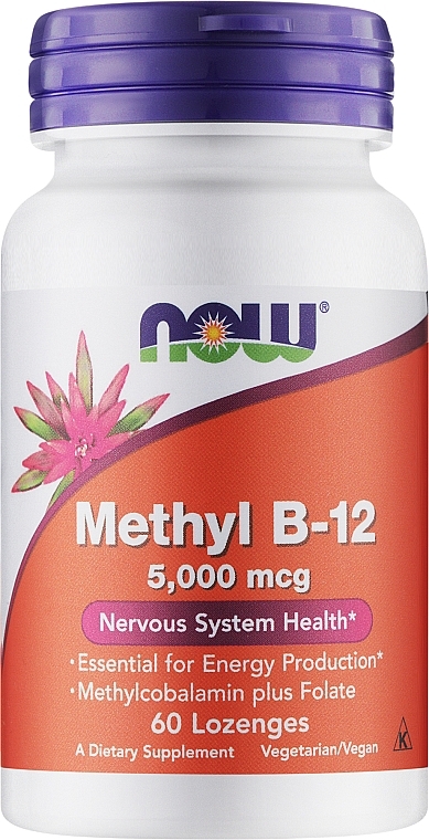 Suplement diety Methyl B-12 - Now Foods Methyl B-12 5000 Mcg — Zdjęcie N1