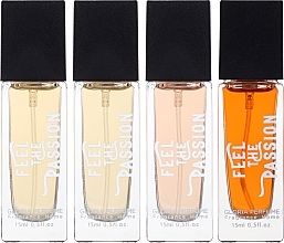 Gloria Perfume Feel The Passion - Zestaw miniatur (perfume 4 x 15 ml) — Zdjęcie N2
