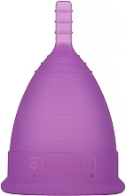 Kubeczek menstruacyjny, model 2, liliowy - Lunette Reusable Menstrual Cup Purple Model 2 — Zdjęcie N2