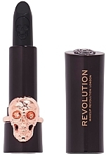 Kup Szminka do ust - Makeup Revolution Midnight Kiss Lipstick With Skull Ring 