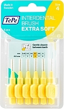 Zestaw szczotek międzyzębowych Extra Soft, 0,7 mm - TePe Interdental Brush Extra Soft Size 4 — Zdjęcie N1