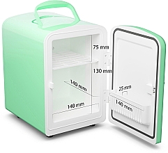 Minilodówka kosmetyczna, zielona - Fluff Cosmetic Green Fridge — Zdjęcie N4