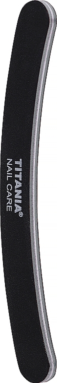 Zakrzywiony pilnik do paznokci, czarno-szary - Titania Nail File — Zdjęcie N2