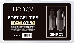 Kup Tipsy, akrylowe, transparentne, 504 szt. - Reney Cosmetics RX-105