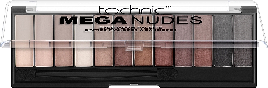 Paletka cieni do powiek - Technic Cosmetics Mega Nudes­ Eyeshadow Palette — Zdjęcie N1