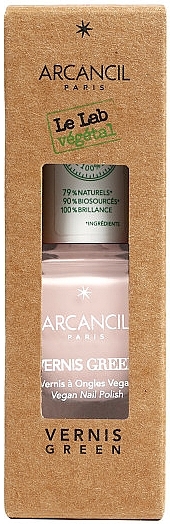 Lakier do paznokci - Arcancil Paris Le Lab Vegetal Vernis Green (w pudełku) — Zdjęcie N2