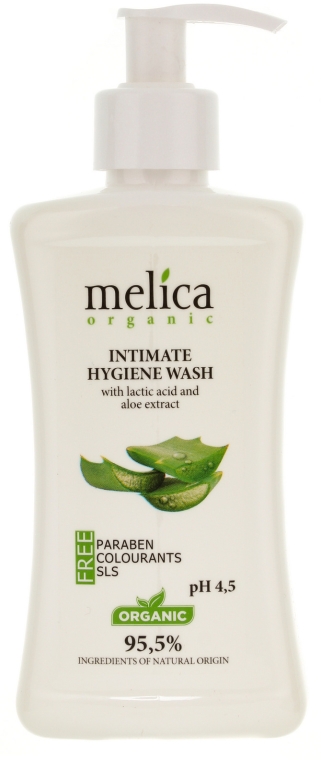 Żel do higieny intymnej z kwasem mlekowym i ekstraktem z aloesu - Melica Organic Intimate Hygiene Wash — Zdjęcie N1