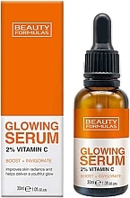 Serum do twarzy - Beauty Formulas Glowing Serum 2% Vitamin C  — Zdjęcie N1
