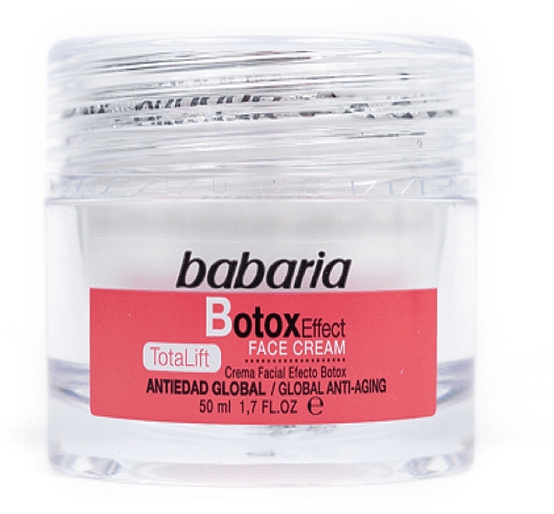 Liftingujący krem do twarzy - Babaria Botox Effect Total Lift Face Cream — Zdjęcie N1