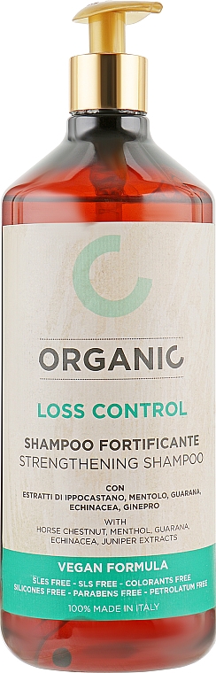 Organiczny szampon przeciw wypadaniu włosów, wzmacniający - Punti Di Vista Organic Loss Control Strengthening Shampoo — Zdjęcie N1