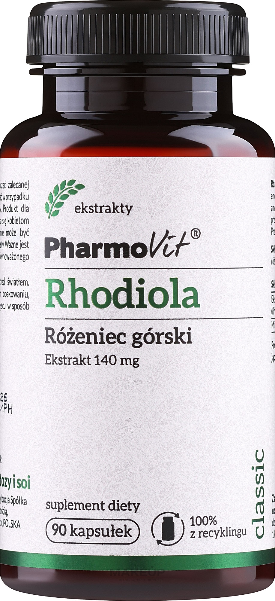 Suplement diety Różaniec górski - Pharmovit Rhodiola — Zdjęcie 90 szt.