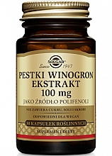 Kup Pestki z winogron ekstrakt 100 mg - Solgar Grape Seed Extract