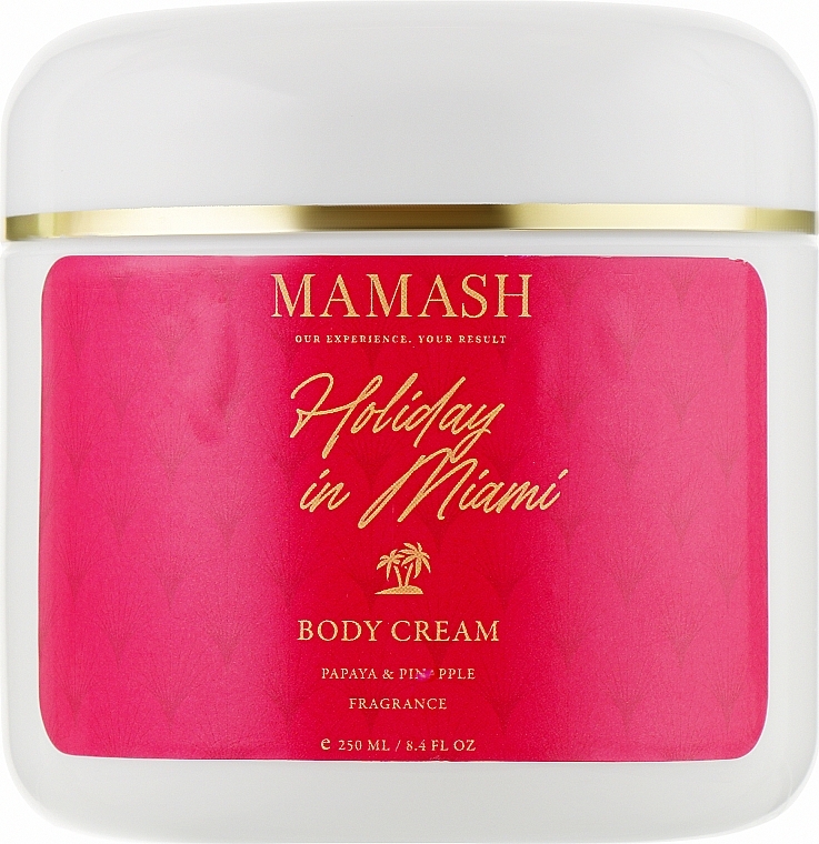 Odżywczy krem do ciała z egzotycznymi olejkami - Mamash Holiday In Miami Body Cream — Zdjęcie N2