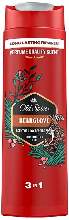 Żel pod prysznic i szampon 2 w 1 dla mężczyzn - Old Spice Bearglove Shower Gel + Shampoo 2-in-1