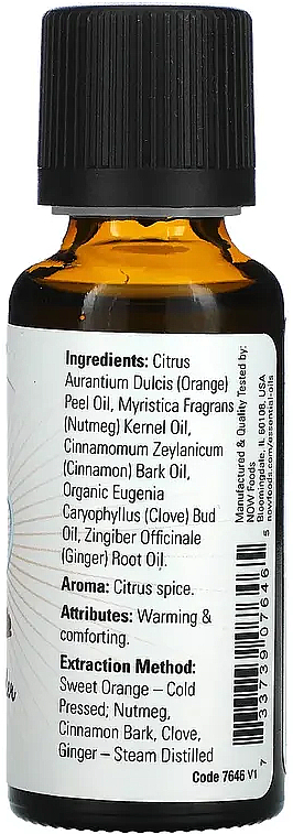 Olejek eteryczny z cydru z przyprawami - Now Foods Essential Spiced Cider Essential Oil — Zdjęcie N2