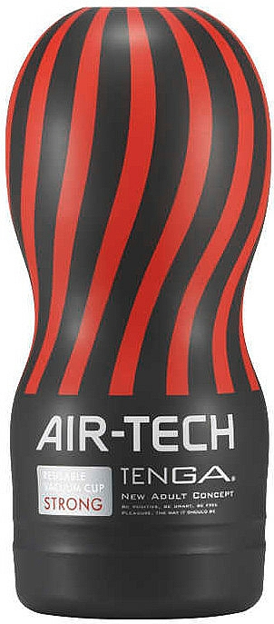 Masturbator, czerwono-czarny - Tenga Air-Tech Vacuum Cup Strong — Zdjęcie N1