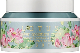 Nawilżający krem ​​do twarzy z ekstraktem z lotosu - Jigott Flower Lotus Moisture Cream — Zdjęcie N1