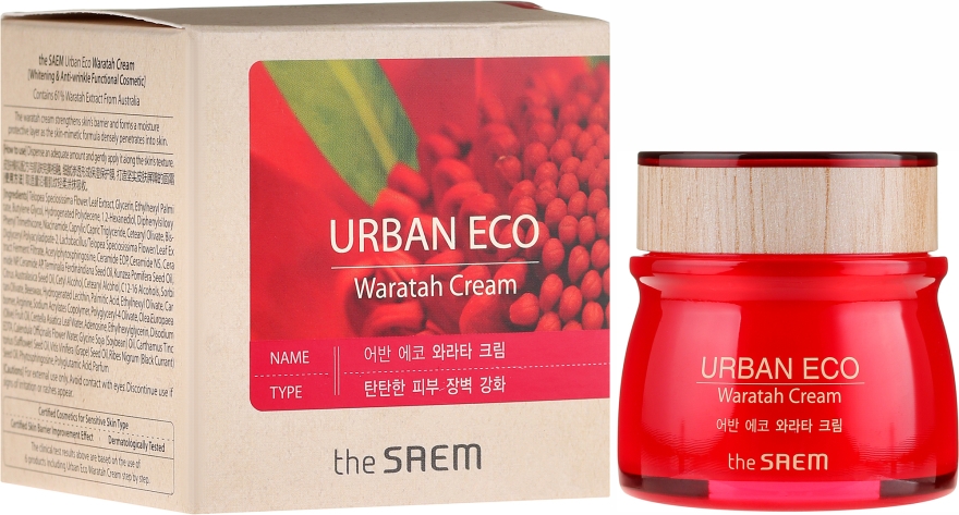 Wzmacniający krem do twarzy z ekstraktem z telopei - The Saem Urban Eco Waratah Cream — Zdjęcie N4