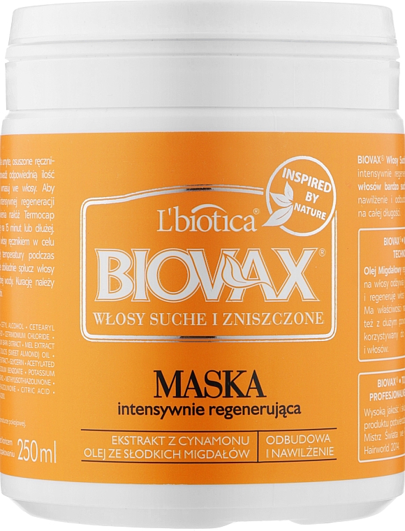Maska do włosów suchych i zniszczonych - Biovax Dry and Damaged Hair Mask — Zdjęcie N1