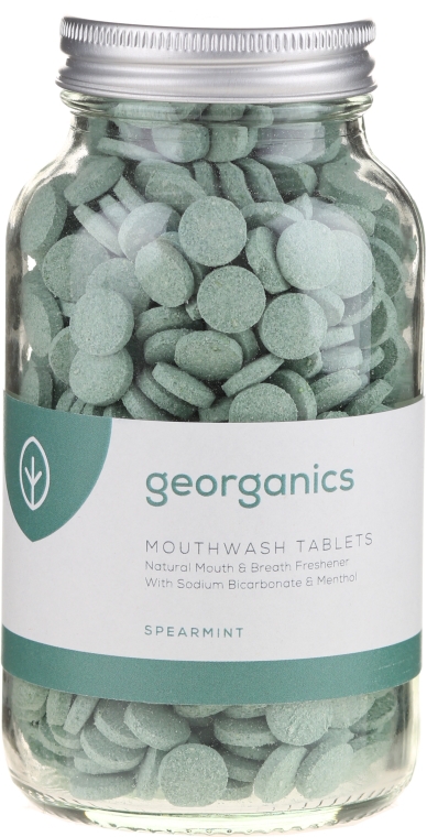Tabletki do płukania jamy ustnej Mięta - Georganics Mouthwash Tablets Spearmint