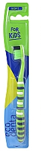 Kup Miękka szczoteczka do zębów dla dzieci, zielono-granatowa - Ecodenta Soft Toothbrush For Children
