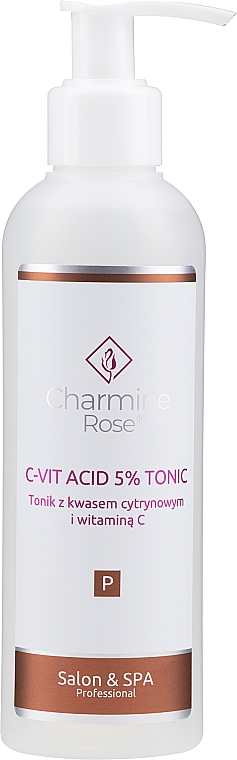 Tonik z kwasem cytrynowym i witaminą C - Charmine Rose — Zdjęcie N1