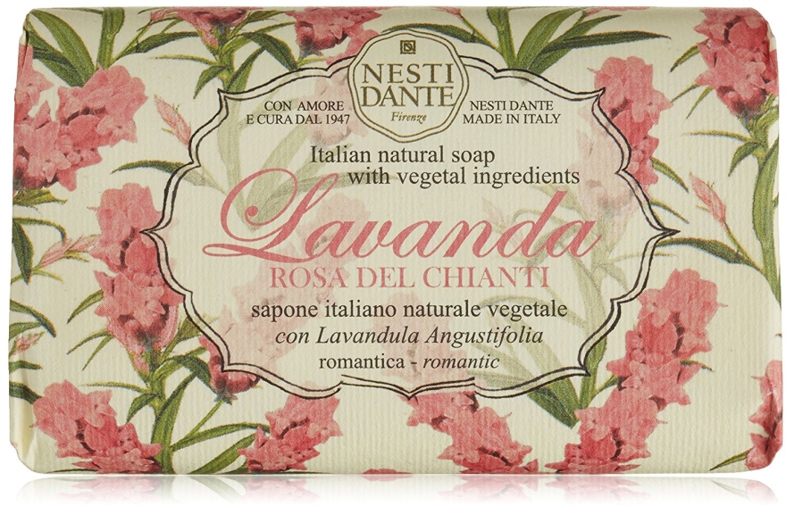 Naturalne mydło w kostce Lawenda - Nesti Dante Lavanda Rosa del Chianti Soap — Zdjęcie N1