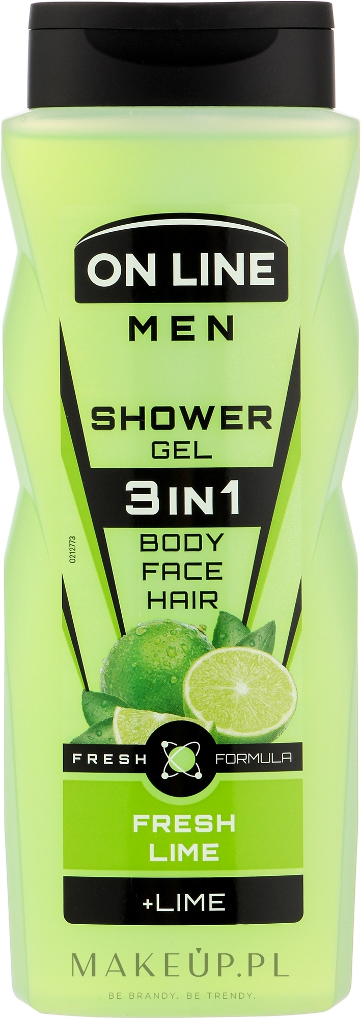 Żel pod prysznic dla mężczyzn 3 w 1 - On Line Men Fresh Lime Shower Gel — Zdjęcie 410 ml