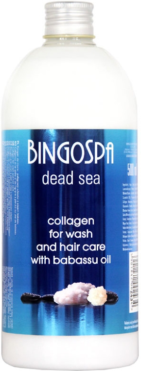 Kolagen do mycia i pielęgnacji włosów z olejkiem babassu - BingoSpa Collagen Shampoo — Zdjęcie N1