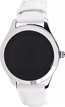 Kup Smartwatch damski, biały, skórzany - Garett Smartwatch Women Naomi
