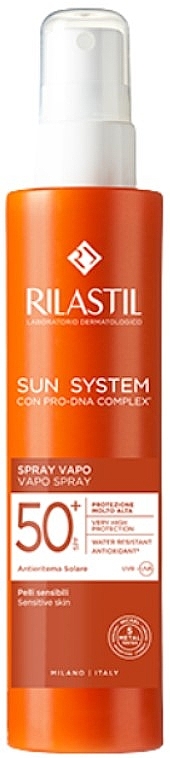 Spray do ciała z filtrem przeciwsłonecznym - Rilastil Sun System Vapo Spray SPF50+ — Zdjęcie N1