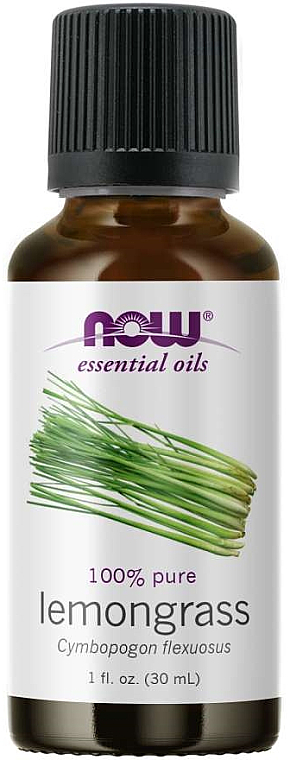 Olejek eteryczny z trawy cytrynowej - Now Foods Essential Oils 100% Pure Lemongrass — Zdjęcie N1