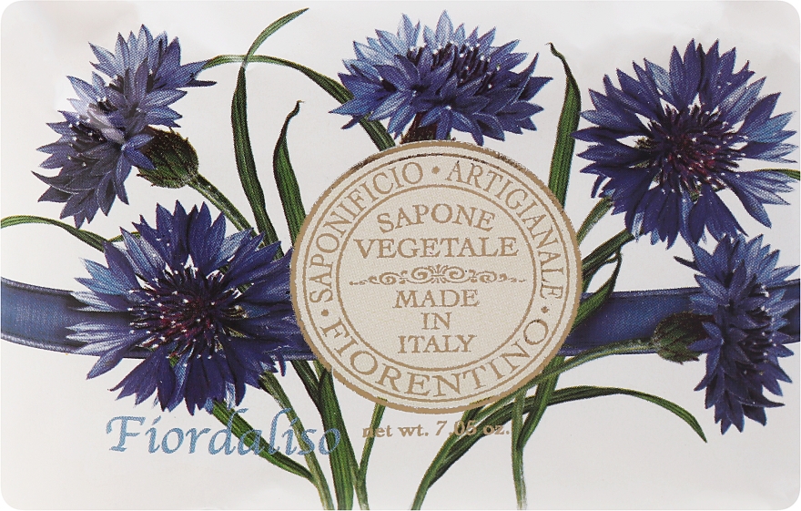 Mydło w kostce Chaber - Saponificio Artigianale Fiorentino Cornflower  — Zdjęcie N1