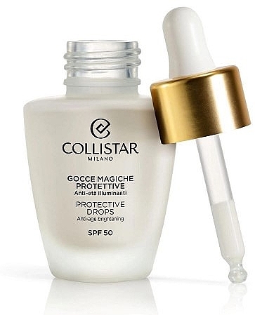 Rozświetlające serum do twarzy z SPF50 - Collistar Magic Drops Viso Protection SPF 50 — Zdjęcie N2