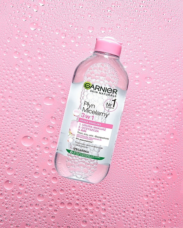 Płyn micelarny 3w1 dla skóry wrażliwej - Garnier Skin Naturals — Zdjęcie N11