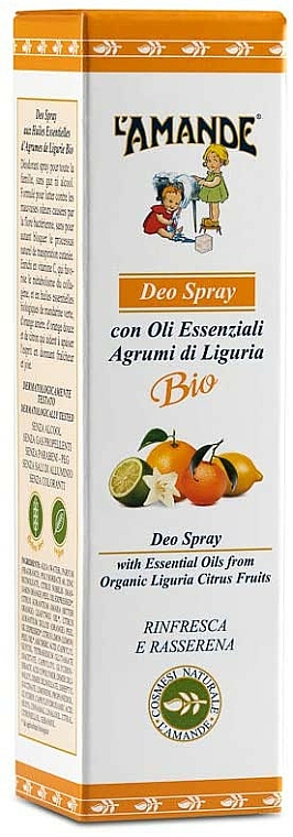 Dezodorant w sprayu - L'Amande Agrumi di Liguria Deo Spray — Zdjęcie N2
