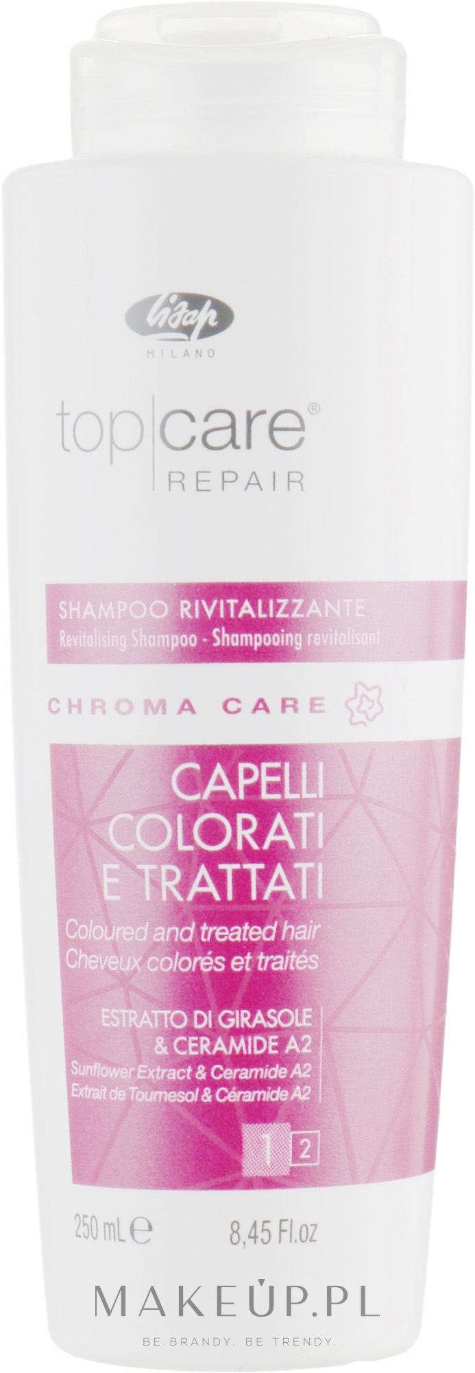 Szampon regenerujący do włosów - Lisap Top Care Repair Chroma Care Revitalising Shampoo  — Zdjęcie 250 ml