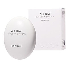 Puder do twarzy - Enough All Day Glam Light Two-Way Cake SPF 28 PA++  — Zdjęcie N1